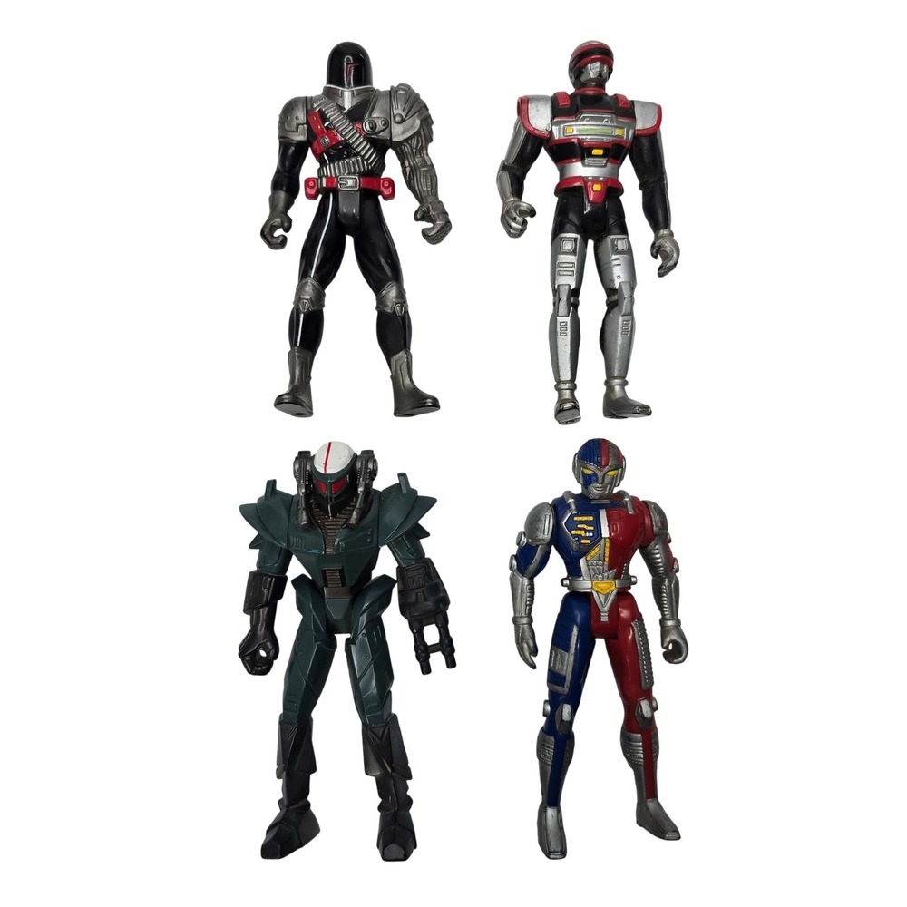 Vintage 1994 VR Troopers Action Figure Lot Kenner Saban Ryan Steele JB Reese 5in